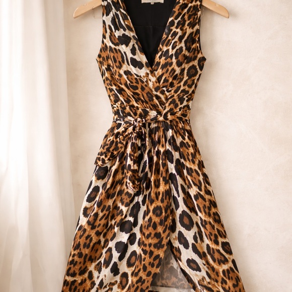 Robert Rodriguez Leopard Print Wrap Dress | Size M | Retail $375 - Picture 2 of 4